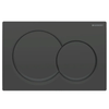 Alpha01 Actuator Plate for Dual Flush, Round - Matt Black