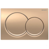 Alpha01 Actuator Plate for Dual Flush, Round - Red Gold