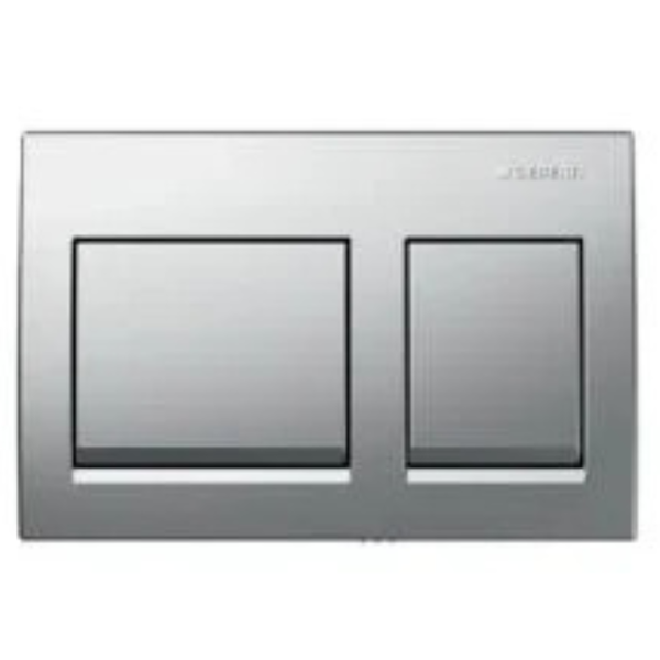 Alpha35 actuator plate, for dual flush: bright chrome-plated