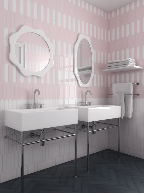 Arrow Pure White 50x250x9mm Gloss Ceramic (0.5sqm/box)