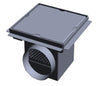 Solid Industrial Floor Drain (200X200mm) With Fat-Trap Basket & 110mm Horizontal Outlet Flange Incl