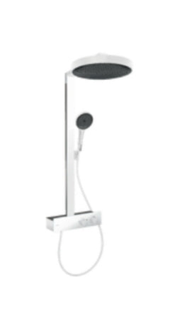 Hansgrohe Rainfinity Showerpipe 360 1Jet With Showertablet 350 Matt White