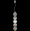 5xE14 Pearl Glass Pendant Smoke