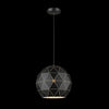 1xE27 Med LaserCut Metal Ball Pendant BL