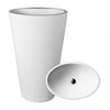 Mango Pillar Basin NTH Polished White 580x400x910