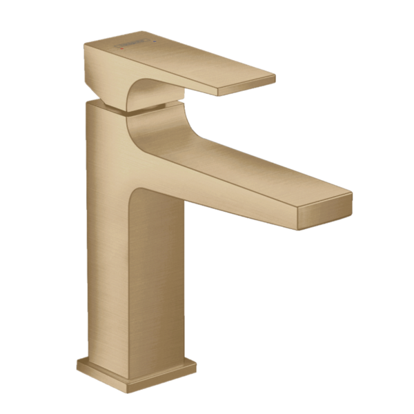 Metropol Single lever basin mixer 110 with lever handle and push-open waste set