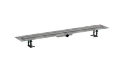 Hansgrohe Raindrain Compact Complete Set Shower Drain 1200 For Flat Installation Brushed Stainless S