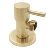 Gio Round Quarter Turn Angle Valve in Gold