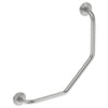 Grab Rail Dog-Leg Silver Stainless Steel