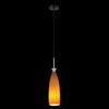 1xE14 Single Pendant Long Glass Orange