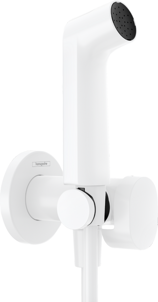 EcoSmart+S Bidette Hand Shower 1jet for Mixed Water with Shower Holder and Shower Hose 125cm White