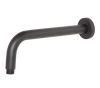 300mm Shower Arm Round Black