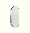 NA Brass LED Backlit Pill Mirror