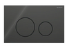 Sigma40 Actuator Plate for Dual Flush, Round - Black