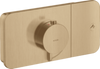 AX One Thermostat conc.1 outlet BBR Brushed Bronze