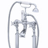 Perrin & Rowe Floor Mounted Bath Mixer Crosshead Handles
