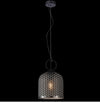 1xE27 Chestnut Glass Pendant Black/Smoke