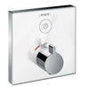 Hansgrohe Showerselect Glass Thermostat For Concealed Installation For 1 Function White/Chrome