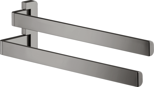 AXOR Universal Softsquare Towel Holder Twin-handle Polished Black Chrome