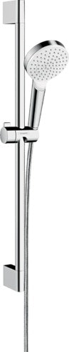 Hansgrohe Crometta Shower Set 100 1Jet With Shower Bar 65 Cm White/Chrome