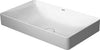 Durasquare Washbowl Polished White Without Tap Hole 600X345mm