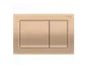 Alpha01 Actuator Plate for dual flush Square - Red Gold Matt