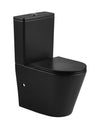 Evora Black Close-Couple Suite With Soft-Close Seat Rimless