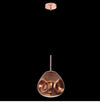 1xE27 Morpheus Round Glass Pendant Copper