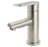 Round Paddle Basin Mixer Brushed Nickel