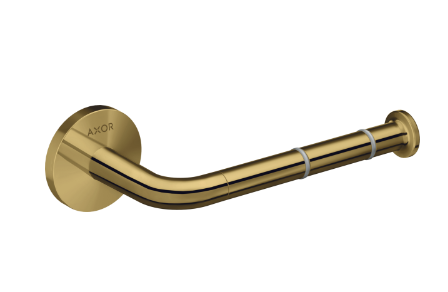 AXOR Universal Circular Toilet Paper Holder Polished Gold Optic