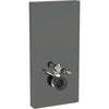 Geberit Monolith Plus sanitary module for wall-hung WC, 101 cm, front cladding made of glass Lava G