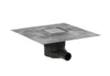 Hansgrohe Raindrain Brilliance Complete Set Point Drain 100/100 Tileable Rear Cover Brushed Stainles