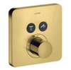 AXOR SHOWERSOLUTIONS Thermostat Concealed Installation Softsquare 2 functions Polished Gold Optic