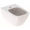 Smyle Square wall-hung bidet, shrouded: T=54cm, Overflow=visible, white