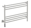 NATURAL 7 Bar 800mm Straight Heated Towel Rail with TDC Timer
