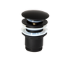 Basin Clicker Waste Unslotted Black 32mm