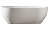 Solid Surface Freestanding Oval Bath Tub Matt White 1600x750x550mm