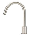 Round Deck Mounted Kitchen Mixer Brushed Nickel