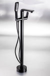 Genova Black Freestanding Bath Mixer