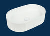 Lave Aveline Fluted Counter Top Basin 490x310x130mm