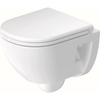 D-Code Compact 48cm Rimless Wall-Mounted Pan 4.5L / 3L Flush - White
