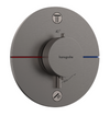 ShowerSelect Comfort S Thermostat for Concealed Installation for 2 Functions Brushed Black Chrome