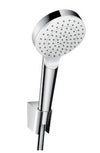 Hansgrohe Crometta Shower Holder Set 100 1Jet Ecosmart With Shower Hose 160 Cm White/Chrome