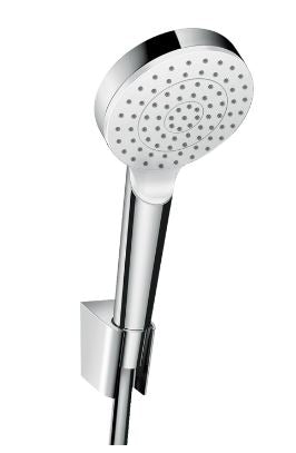 Hansgrohe Crometta Shower Holder Set 100 1Jet Ecosmart With Shower Hose 160 Cm White/Chrome