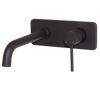 Neo Black Basin Concealed Mixer w Spout Tap Basin Wall-Type Matt Black