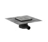 Hansgrohe Raindrain Point Complete Set Point Drain 150/150 Brushed Stainless Steel