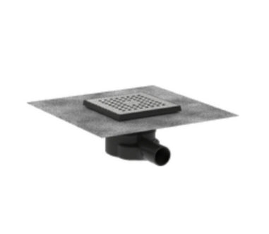 Hansgrohe Raindrain Point Complete Set Point Drain 150/150 Brushed Stainless Steel
