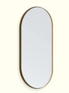 Deep Frame Pill Mirror - 0.6 x 1.2m - 50mm - Smooth Black