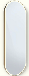 Lumena Pill Mirror - 800 x 1500mm - Solid Brass Matte
