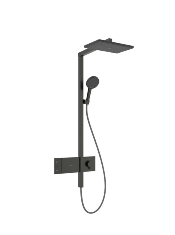 Raindance Alive Q Showerpipe 210/340 1 jet with ShowerSelect Comfort - Brushed Black Chrome